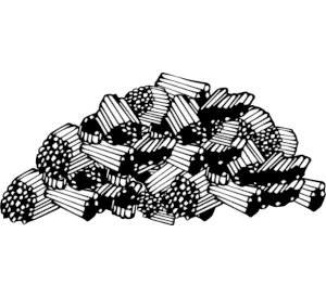 Ein Häufchen Pflanzenkohle